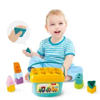 シェイプピース赤ちゃんのおもちゃのビルディングブロック子供のための赤ちゃんモンテッソーリ教育玩具を早期に学ぶ
