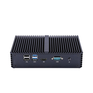 Système Barebone Qotom Q30431G4-S06, ordinateur industriel 4 ports Gigabit LAN, 4e et 5e génération de processeurs I3, sans ventilateur, Pfsense Mini PC, prend en charge le WiFi 4G - Product Image 1