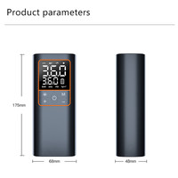6000mAh 150PSI Inflador de neumáticos Inflación Pantalla LED Compresor de aire portátil para automóvil con Banco de energía