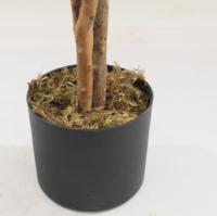 JWS4116 Plante Artificielle en Plastique Aspect Naturel Magnolia Camélia Grand Arbre Bonsaï Décoratif en Pot Style Nordique Écologique