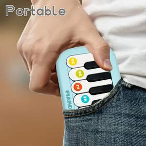 BWNOPQ B0FXB22D7Z Clavier de piano portable de voyage, instrument de musique pour enfants, jouet d'apprentissage, lumières arc-en-ciel pour les tout-petits de 3 à 5 ans - Product Image 3