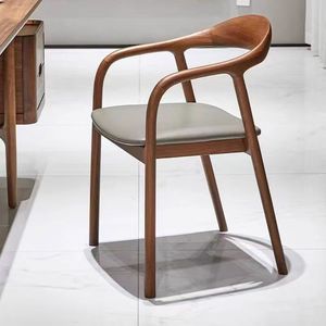 Chaise nordique moderne, cadre en <span class=keywords><strong>bois</strong></span> massif, salon, salle à manger, chaises en <span class=keywords><strong>bois</strong></span> massif pour la maison - Product Image 4