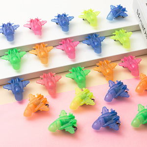 Avión de juguete transparente con retroceso, modelo de caza, para niños de 4 a 6 años, de plástico, con forma de dibujos animados, unisex - Product Image 3