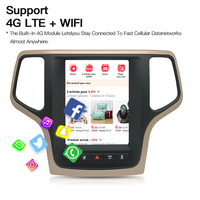 Autoradio écran style Tesla STWEI pour JEEP Grand Cherokee 2014 - 2017 Lecteur multimédia Android 2din GPS Navi Vidéo CarPlay