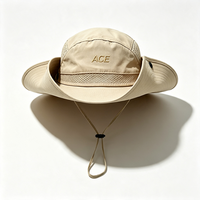 Chapeau de pêcheur pour homme à large bord, en toile respirante avec protection UV, sangle de menton réglable, idéal pour la pêche et la randonnée en été