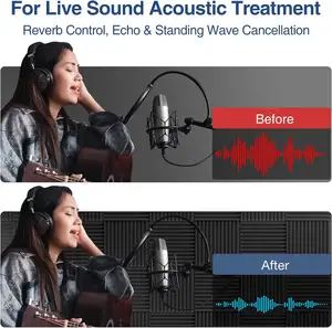 Bảng âm tường cách âm phòng thu âm thiết bị âm thanh bọt tấm - Product Image 4