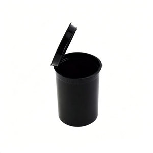 Botella Redonda de Plástico PP OEM con Tapa Abatible a Prueba de Niños, Envase CR, Envase Botánico, Contenedor para Hierbas - Product Image 1