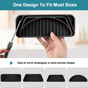 Reusable <b>Silicone</b> Modern Refrigerator Water Drip Tray for Fridge Water Dispenser Absorbent <b>Mat</b> <b>Drain</b> <b>Mat</b> - Product Image 5