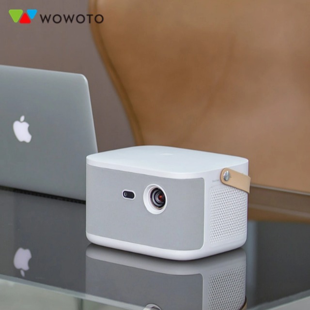 AI Home Cinema Projector Low Noise High Brightness 1650ANSI Lumen with Built-in Speaker for Home Use Business Meetings