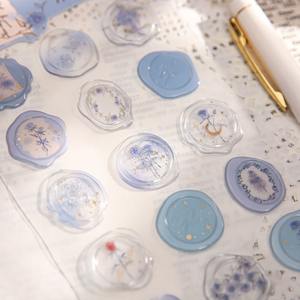 Paquete de 1 Hoja de Pegatinas Adhesivas 3D con Efecto Goteo, Material PVC, Serie Nombre Rosa, Sello de Pintura Ignífuga, Decoración Festiva, Collage - Product Image 3