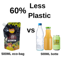 Poche souple verticale de 5L pour huile moteur avec bec verseur et tube de distribution, sac de vidange d'huile en plastique robuste