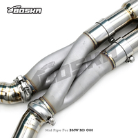 Tube intermédiaire en titane à longueur égale avec tube en Z pour BMW M2/M3/M4 G80/G82/G87/G8X 3.0T 2021-2024, nouveau design