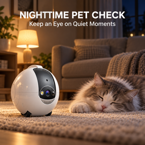 Cámara Robótica para Mascotas de 4MP para Interiores con Control por Aplicación WiFi, Comunicación Bidireccional y Monitoreo Móvil - Product Image 2