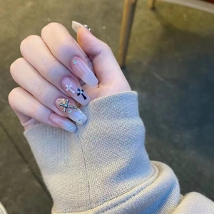 Nuevo Producto Lanzado, <span class=keywords><strong>Uñas</strong></span> Artesanales Tridimensionales con Mariposas y Rosas Negras, Estilo Juvenil, Oscuro y Dulce - Product Image 6