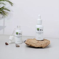 Flacon compte-gouttes en verre blanc givré de luxe 30ml 50ml 100ml pour emballage de soin de la peau de sérum d'huile essentielle quantité minimale de commande 100 pièces