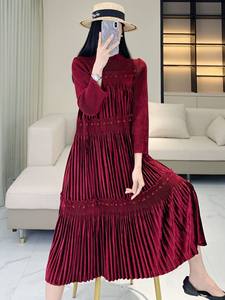 فستان أم العروس للخريف مباشرة من المصنع جديد مطرز بالخرز بمقاس كبير ، فستان مأدبة نسائي أنيق - Product Image 3