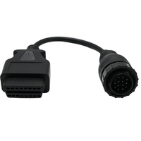 Cable adaptador de diagnóstico OBD2 de 14 pines, lector de códigos de error ECU, enlace de datos para equipos pesados, adecuado para Volvo
