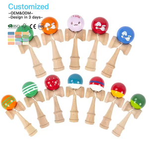 EDULAND OEM ODM CPC CE Kendama Giocattolo in Legno, Giochi di Abilità con Spada, Coppa e Palla, Giocattoli Educativi per Esterni, Regali Sportivi Personalizzati per Bambini - Product Image 2