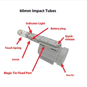 Tubo de Montaje de Carga Útil para FPV de 60 mm, Bomba Simulada de Cabeza de Impacto, Bomba de Rendimiento de Perforación, Control Remoto - Product Image 3