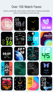 Reloj Inteligente Popular de Alta Calidad y Económico con Certificación IP68 para Natación, Deportes, Monitoreo de Salud, Frecuencia Cardíaca, Presión Arterial, Oxígeno en Sangre, C - Product Image 3