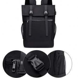Sac à dos pour ordinateur portable pour homme, tendance, personnalisé avec logo, en nylon, grande capacité, avec port de charge USB, pour les affaires, les loisirs, les voyages, les activités de plein air - Product Image 4