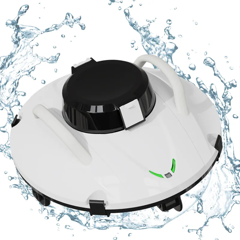 หุ่นยนต์ทำความสะอาดสระว่ายน้ำไร้สายรุ่น4ล้อเหนือพื้นสระว่ายน้ำหุ่นยนต์ดูดฝุ่นไร้สายสำหรับสระว่ายน้ำ