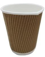 Gobelets en papier ondulé jetables de haute qualité pour thé et boissons, avec logo personnalisé, gobelets isothermes pour café - Product Image 4