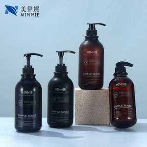 Botella Redonda Minnie Simple Sense de 750 ml con Cabezal Dosificador para Champú, Gel de Ducha, Jabón de Manos, Loción, Ecológica - Product Image 1