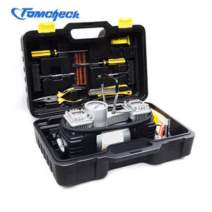 Buy TIREWELL 12V Tire Inflator-Heavy Duty Double Cylinders Direct Drive Metal Pump 150psi Compressor With Battery Clamp And 5m Extension Air Hose Suvs Tru