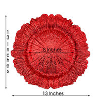 Assiettes rondes en plastique doré de 13 pouces pour la décoration de table, mariage, Thanksgiving, Noël, pour les assiettes à dîner