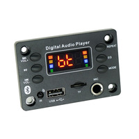 Carte d'amplification haute qualité 2 x 25W avec entrée microphone pour décodage MP3, module audio pour voiture, accessoires audio
