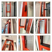 Volets en aluminium manuels sur mesure, étanches, pour fenêtres intérieures, pour la décoration de maisons et de villas