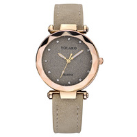 Montre à quartz pour femme avec bracelet en cuir, boîtier en alliage incrusté de diamants, ciel étoilé, écologique et sur mesure