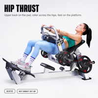 Machine à charge par disques pour Hip Thrust et Glute Bridge, équipement de musculation professionnel pour salle de sport, entraîneur des muscles fessiers