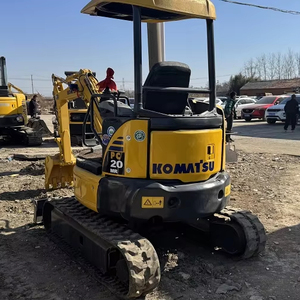 Miniexcavadora usada de alta condición Komatsu PC20, excavadora de orugas hidráulica compacta de 2 toneladas a la venta en gran oferta, bien mantenida - Product Image 1