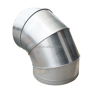 Encaixe De Duto Espiral Cotovelo Espiral De Aço Galvanizado Plug-in Cotovelo Espiral - Product Image 1