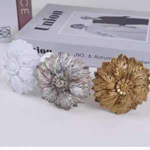 Pháp phong cách Old-Fashioned Rèm Vàng <span class=keywords><strong>Tie</strong></span> lại tường <span class=keywords><strong>Hooks</strong></span> cho rèm sang trọng - Product Image 4