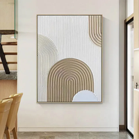 Peinture à l'huile abstraite moderne peinte à la main avec texture 3D sur toile, décoration murale pour salon, peinture artisanale avec cadre inclus