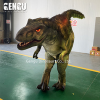 GENGU Yüksek Kaliteli Gerçekçi Yürüyen Dinozor Kostümü Gizli Bacaklı Alışveriş Merkezleri Macera Parkları İç Mekan Kullanımı İçin Metal Malzeme