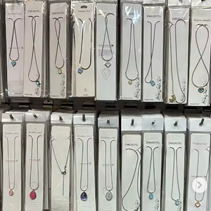 Toptan kadın moda takı paslanmaz çelik kolye ucuz karışık zirkon mektup hayvan kolye - Product Image 5