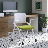 Table de formation pliante de groupe de classe intelligente d'épissure mobile chaise pliante combinaison chaise pliante bureau