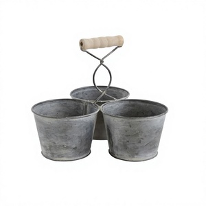 Meilleure conception Porte-couverts galvanisé Support galvanisé à trois compartiments pour dessus de table et cuisine - Product Image 1