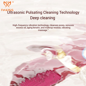 Appareil de nettoyage facial à ultrasons PAKISS – Brosse rotative électrique pour un nettoyage en profondeur des pores, exfoliant facial imperméable - Product Image 3