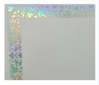 Folleto con certificado de membresía, logotipo invisible e impresión de números