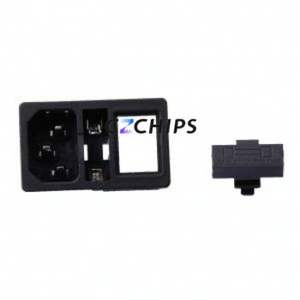 S-03F-12S-4-2.0 AC Power Connector Connector IEC 320-C14 1 3 Panel Mount - Product Image 1