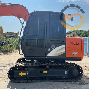 Excavadora Pequeña Usada Hitachi ZX70 a Precio Económico, Pintura Roja Original, Buen Estado, Alta Potencia de Excavación, Sistema Hidráulico Estable - Product Image 5