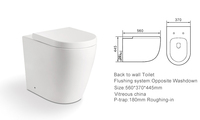 Ensembles de salle de bain modernes en deux pièces avec bidets pour toilettes d'hôtel
