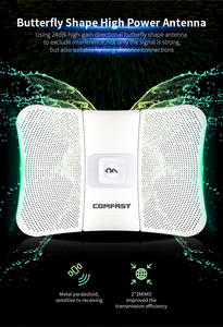 COMFAST Puente CPE Inalámbrico para Exteriores de 5 GHz y 300 Mbps, Punto de Acceso WiFi con Antena, Estación Base Punto a Punto - Product Image 4