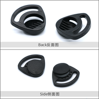 Accessoires pour casque de sport double-Ajusteur en plastique direct d'usine avec boucle coulissante pour un ajustement sûr