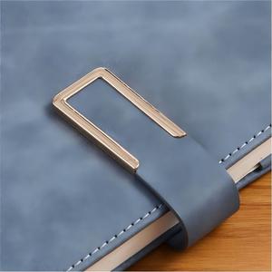 Custom Logo Luxury A5 PU Leather Sewing Bound Business Notebook 200 Pages Metal Magnetic Buckle Frosted Cover Executive <strong>Journal</strong> - Product Image 5